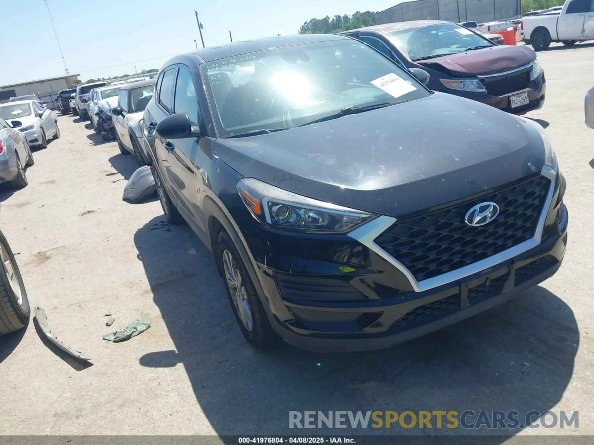 1 Photograph of a damaged car KM8J23A45KU060400 HYUNDAI TUCSON 2019
