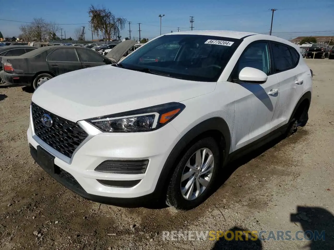 1 Photograph of a damaged car KM8J23A46KU019144 HYUNDAI TUCSON 2019