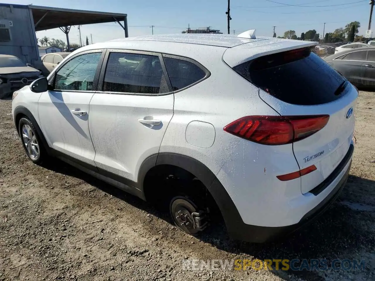 2 Photograph of a damaged car KM8J23A46KU019144 HYUNDAI TUCSON 2019