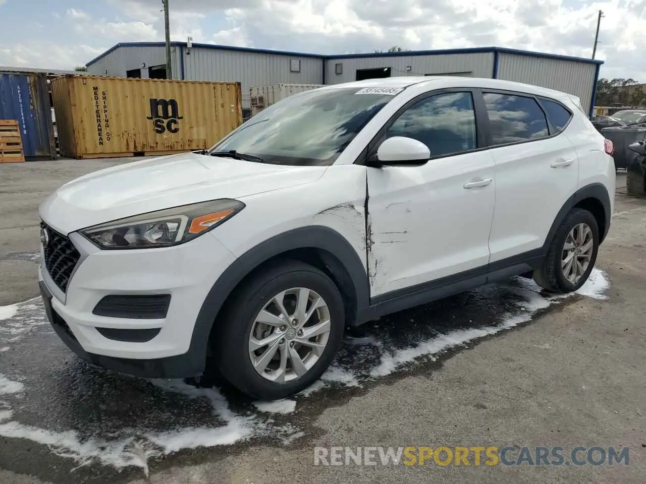 1 Photograph of a damaged car KM8J23A46KU892280 HYUNDAI TUCSON 2019