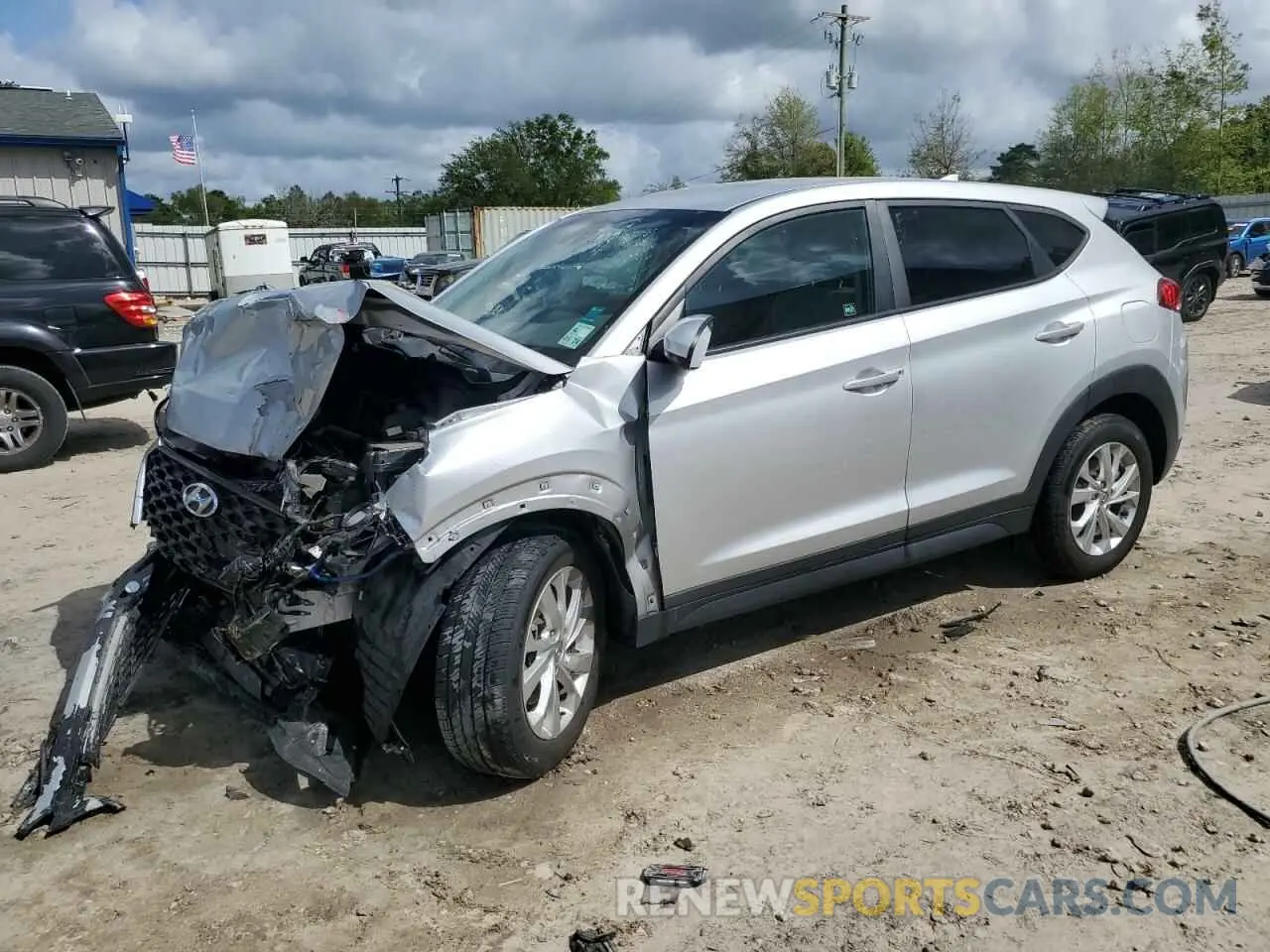 1 Photograph of a damaged car KM8J23A46KU916657 HYUNDAI TUCSON 2019