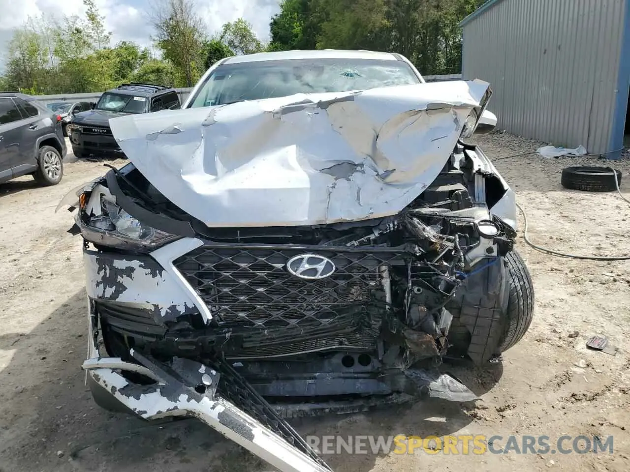 5 Photograph of a damaged car KM8J23A46KU916657 HYUNDAI TUCSON 2019