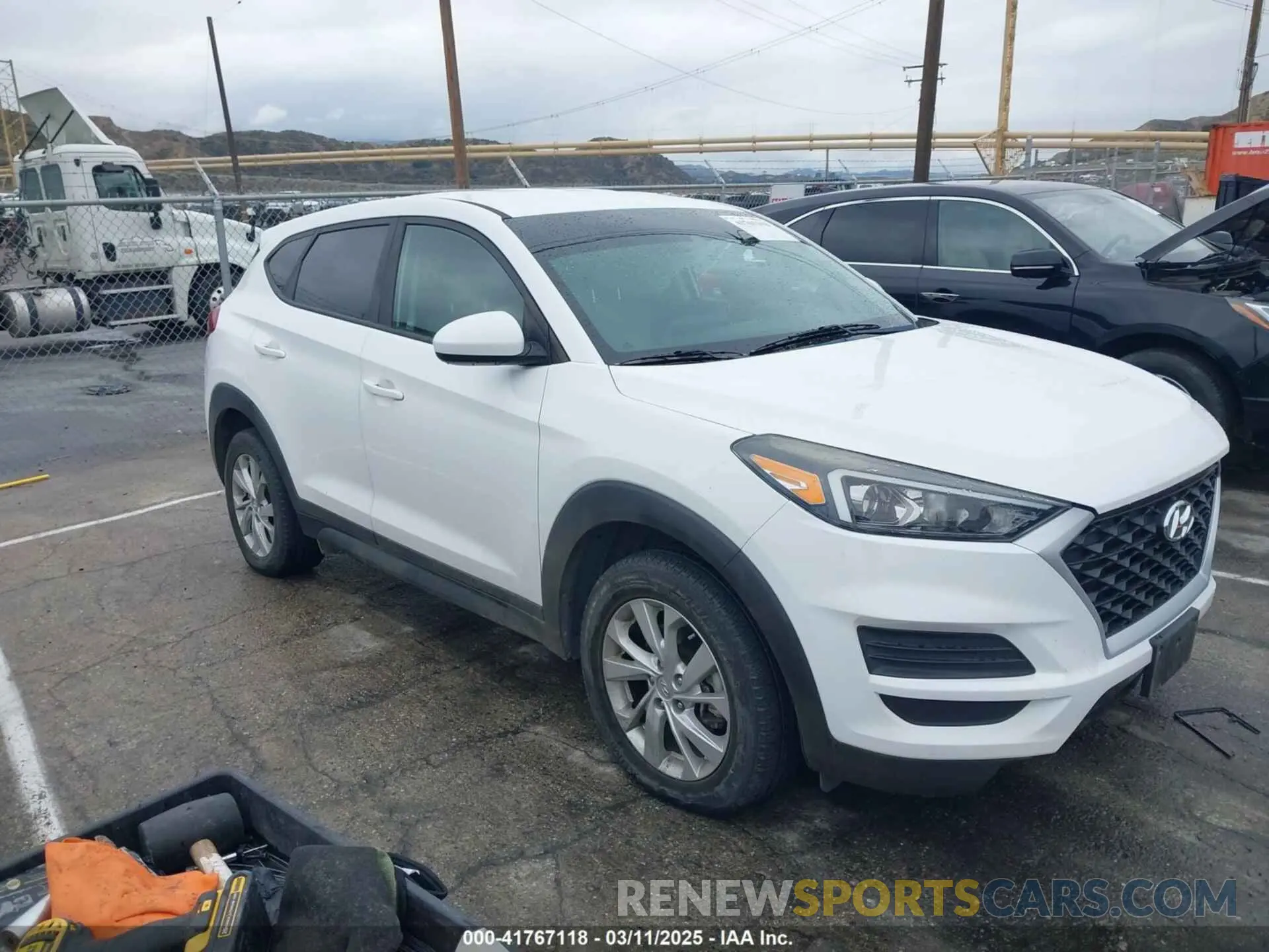 1 Photograph of a damaged car KM8J23A48KU026984 HYUNDAI TUCSON 2019