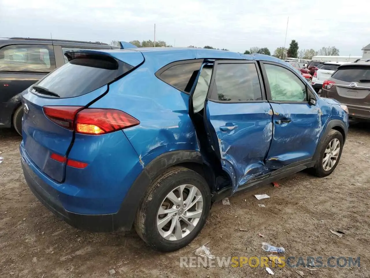 3 Photograph of a damaged car KM8J23A48KU845459 HYUNDAI TUCSON 2019