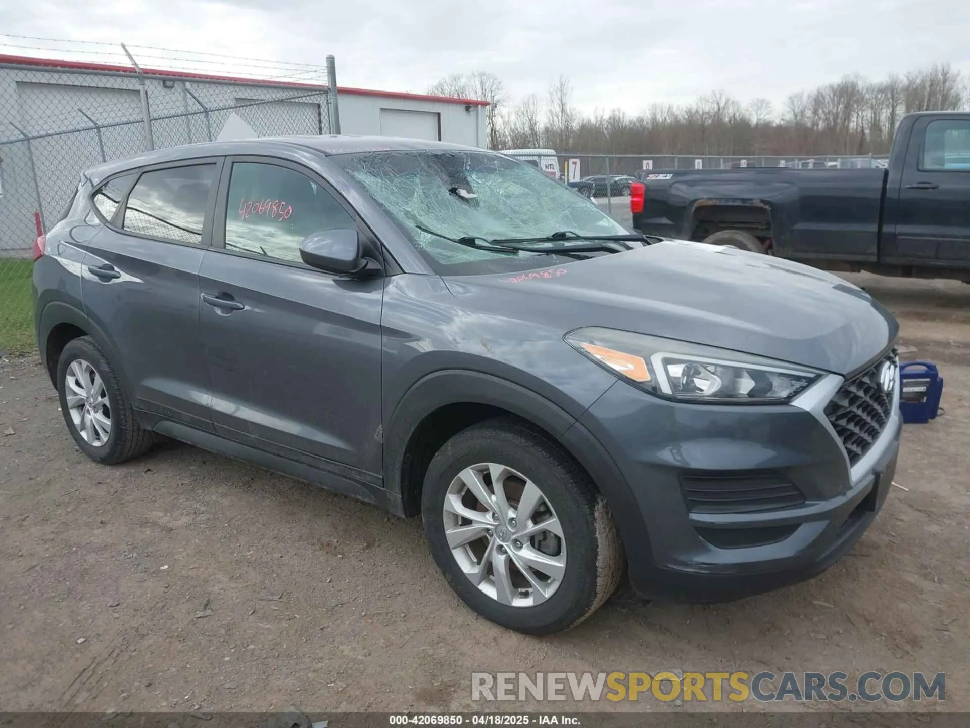 1 Photograph of a damaged car KM8J23A48KU923772 HYUNDAI TUCSON 2019