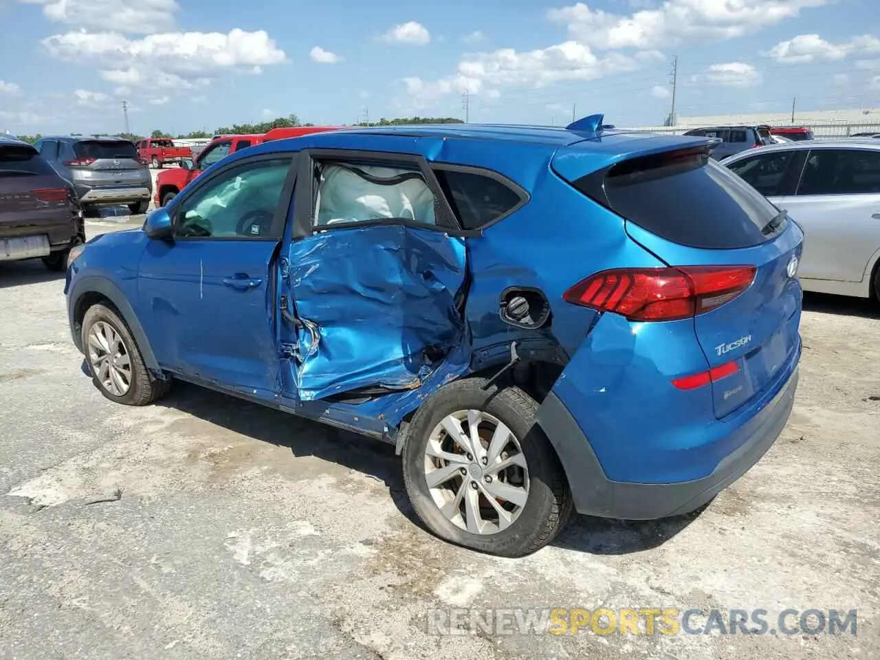 2 Фотография поврежденного автомобиля KM8J23A49KU845776 HYUNDAI TUCSON 2019