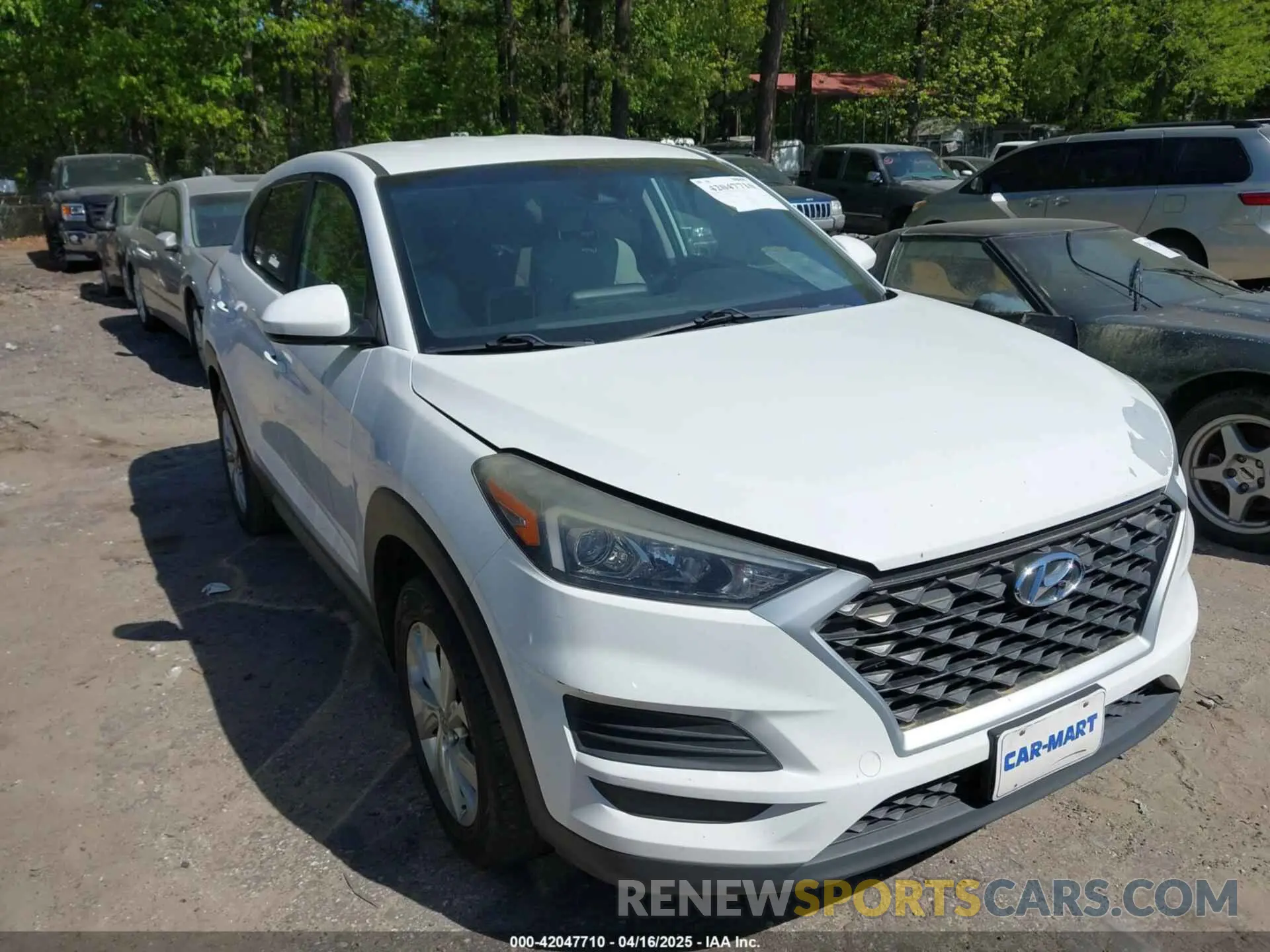 1 Photograph of a damaged car KM8J2CA41KU909597 HYUNDAI TUCSON 2019