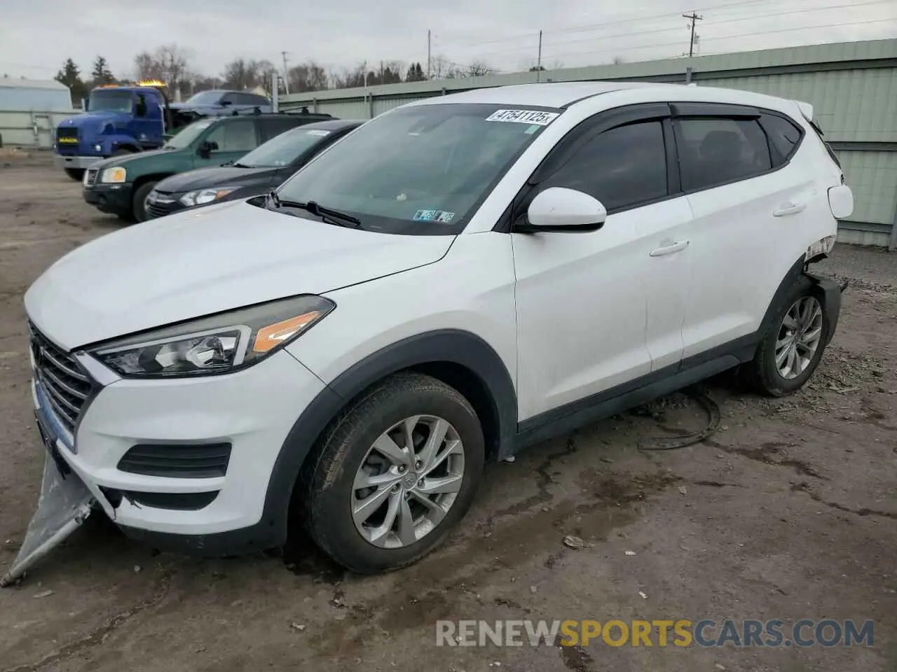 1 Photograph of a damaged car KM8J2CA41KU912189 HYUNDAI TUCSON 2019