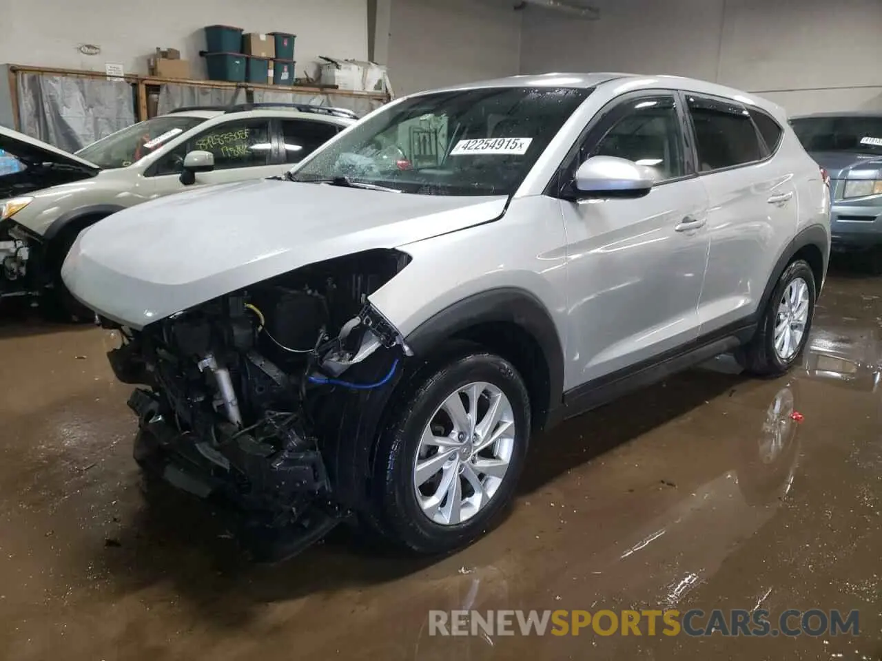 1 Photograph of a damaged car KM8J2CA41KU944866 HYUNDAI TUCSON 2019