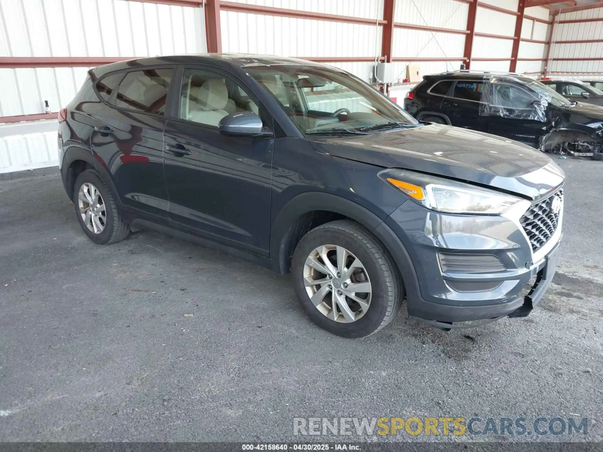 1 Photograph of a damaged car KM8J2CA41KU961196 HYUNDAI TUCSON 2019