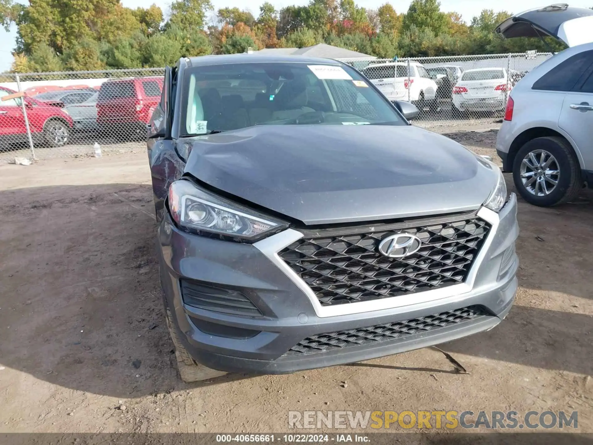 1 Photograph of a damaged car KM8J2CA44KU030921 HYUNDAI TUCSON 2019