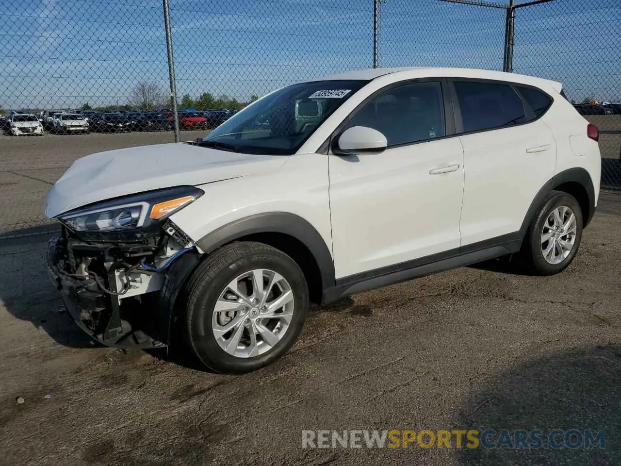 1 Photograph of a damaged car KM8J2CA44KU063420 HYUNDAI TUCSON 2019