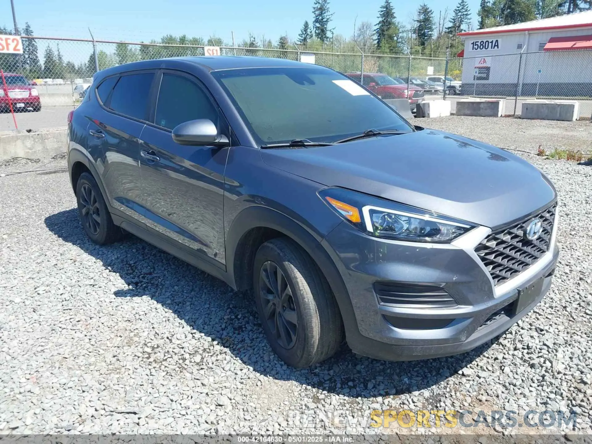 1 Photograph of a damaged car KM8J2CA45KU990734 HYUNDAI TUCSON 2019