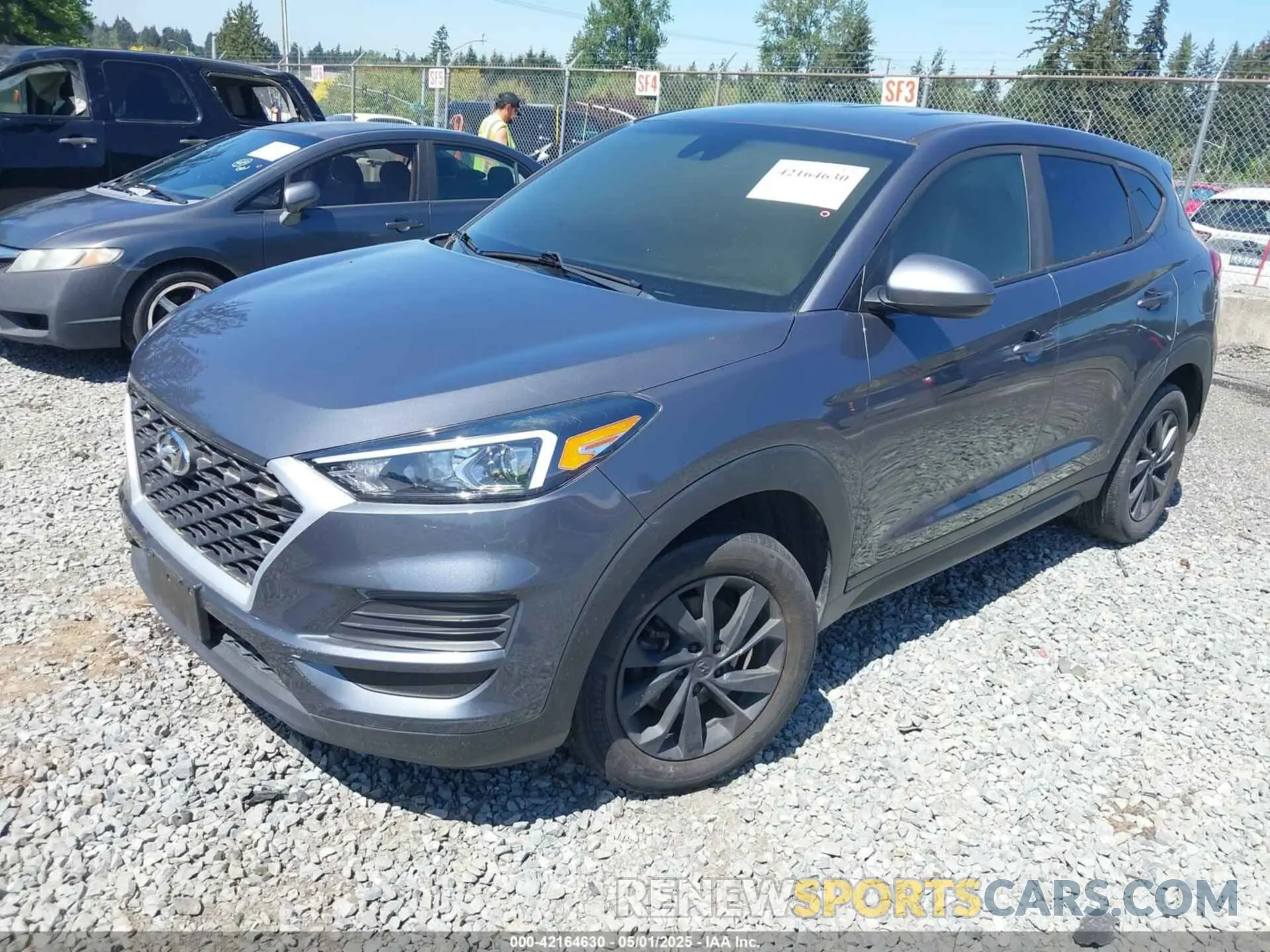 2 Photograph of a damaged car KM8J2CA45KU990734 HYUNDAI TUCSON 2019