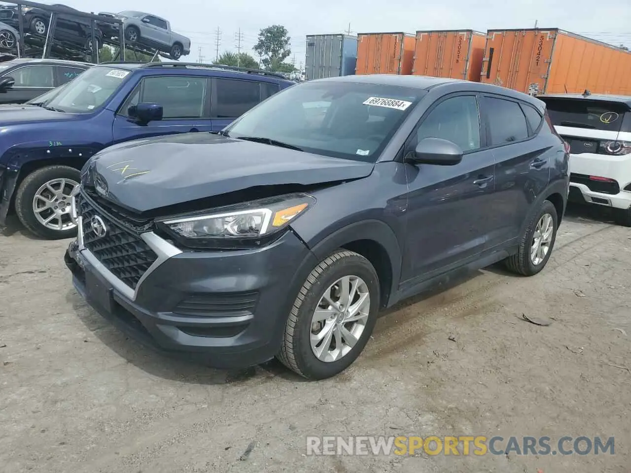 1 Photograph of a damaged car KM8J2CA46KU840034 HYUNDAI TUCSON 2019