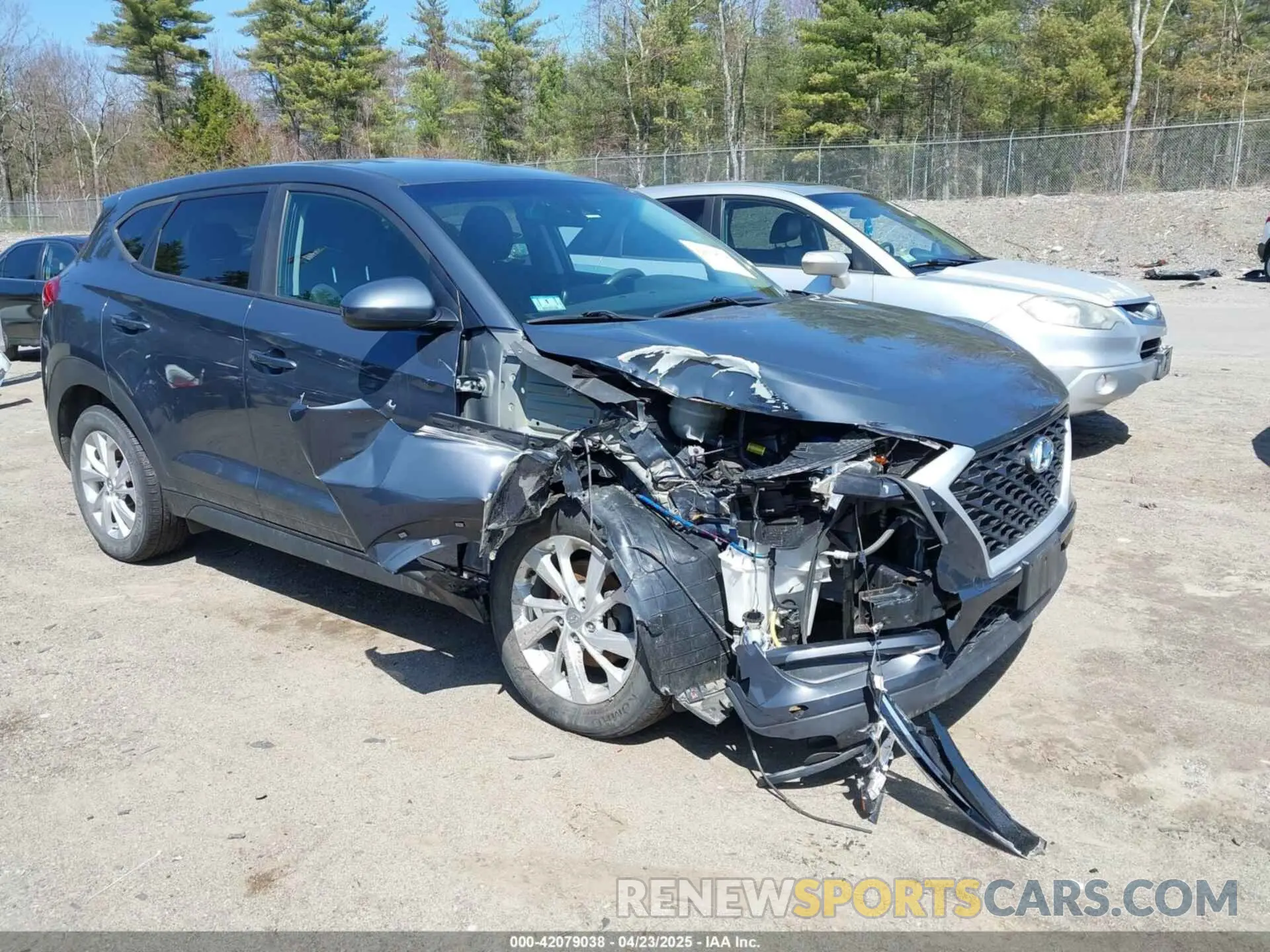 1 Photograph of a damaged car KM8J2CA46KU859019 HYUNDAI TUCSON 2019