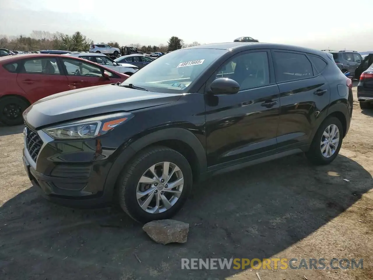 1 Photograph of a damaged car KM8J2CA46KU893414 HYUNDAI TUCSON 2019