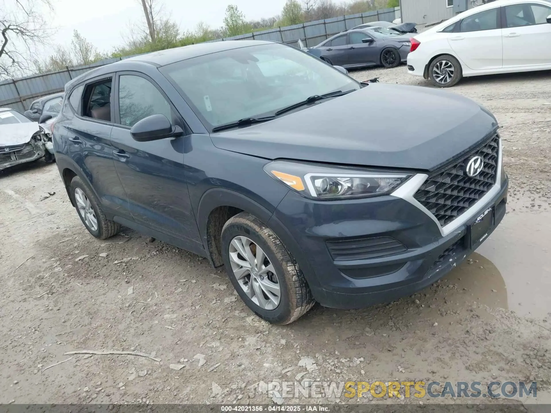1 Photograph of a damaged car KM8J2CA47KU993439 HYUNDAI TUCSON 2019