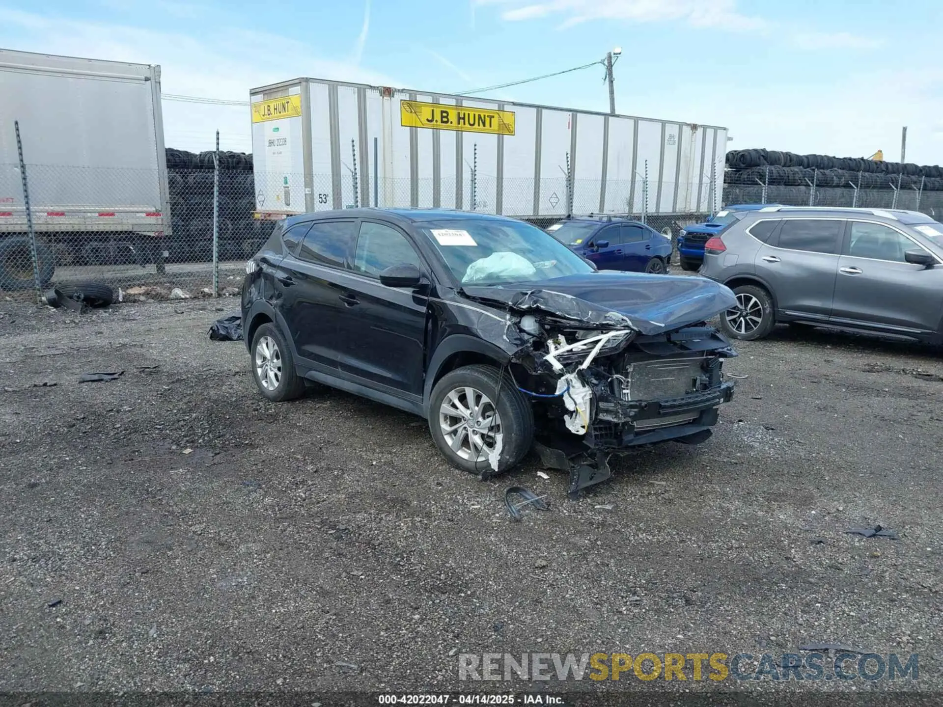 1 Photograph of a damaged car KM8J2CA49KU072789 HYUNDAI TUCSON 2019