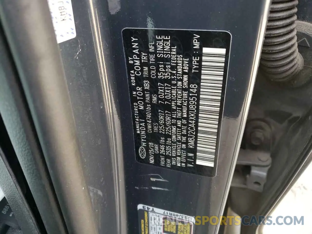 14 Photograph of a damaged car KM8J2CA4XKU895148 HYUNDAI TUCSON 2019