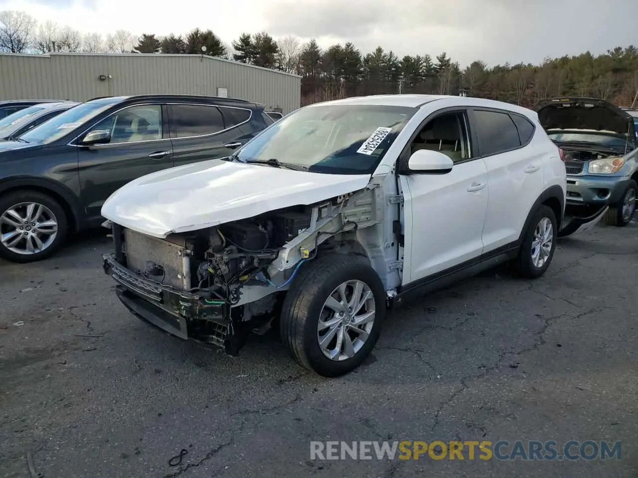 1 Photograph of a damaged car KM8J2CA4XKU914538 HYUNDAI TUCSON 2019