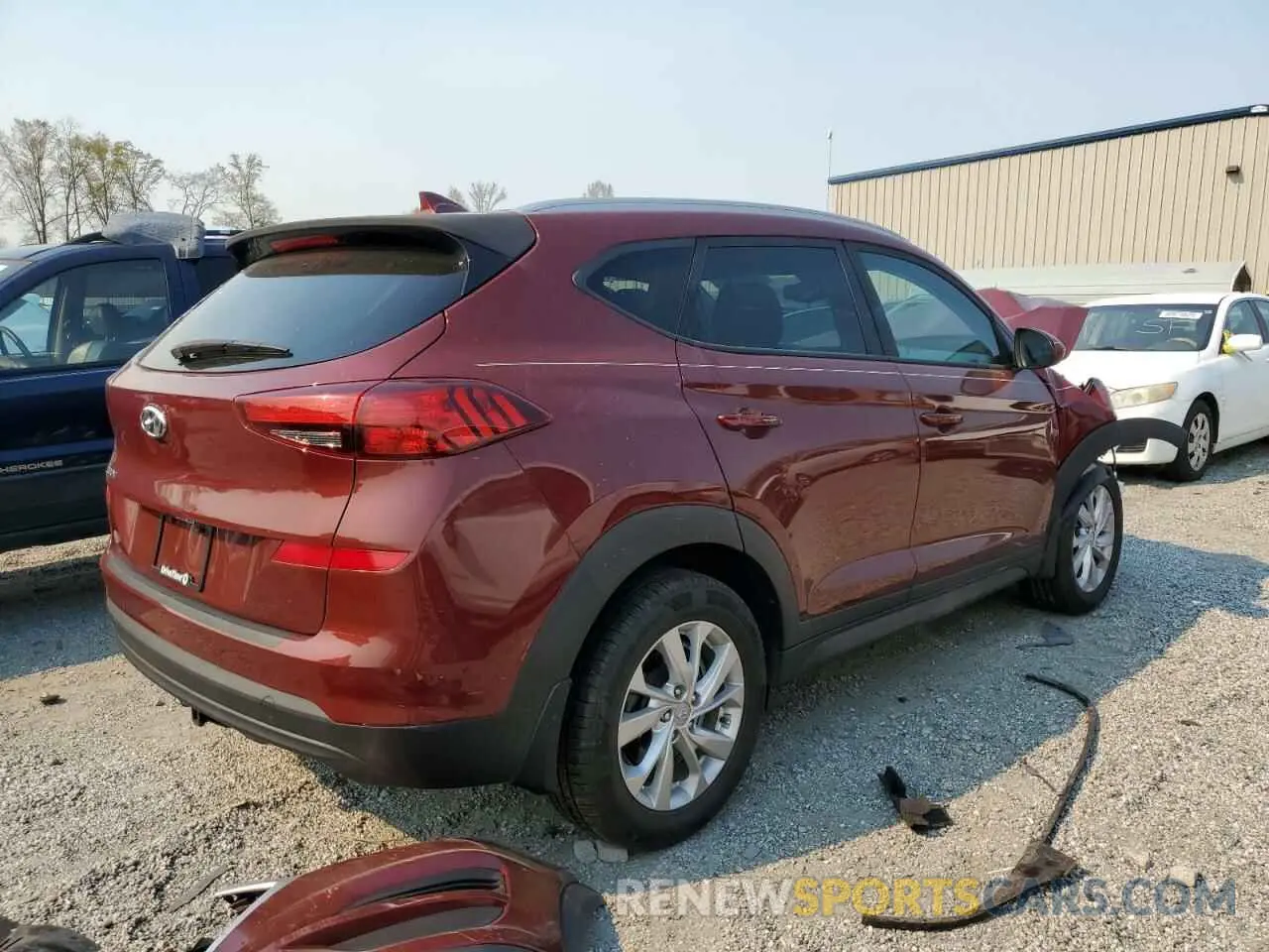 3 Photograph of a damaged car KM8J33A40KU002904 HYUNDAI TUCSON 2019