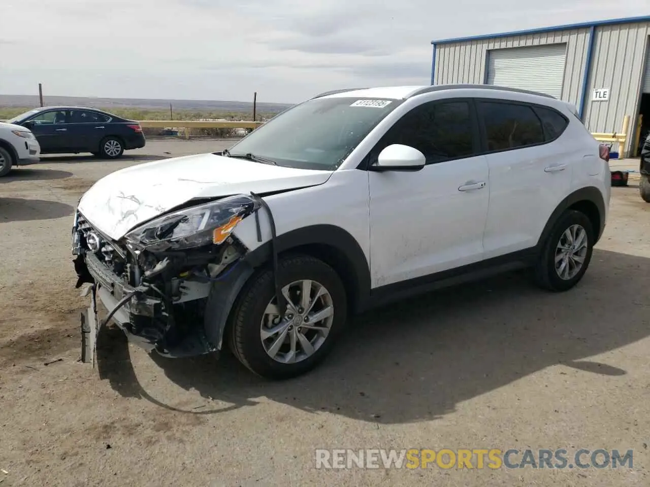 1 Photograph of a damaged car KM8J33A40KU871681 HYUNDAI TUCSON 2019