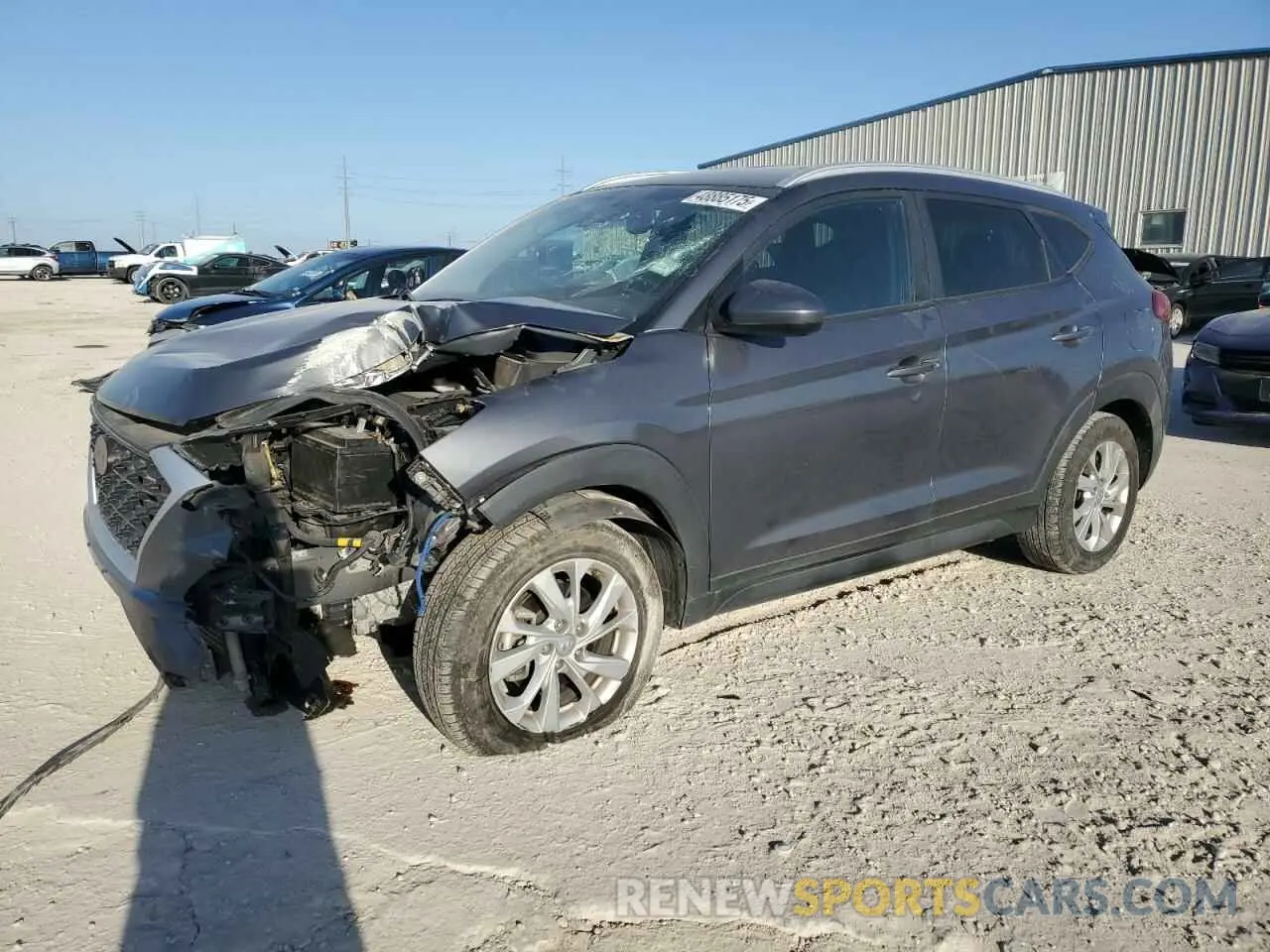 1 Photograph of a damaged car KM8J33A41KU043851 HYUNDAI TUCSON 2019