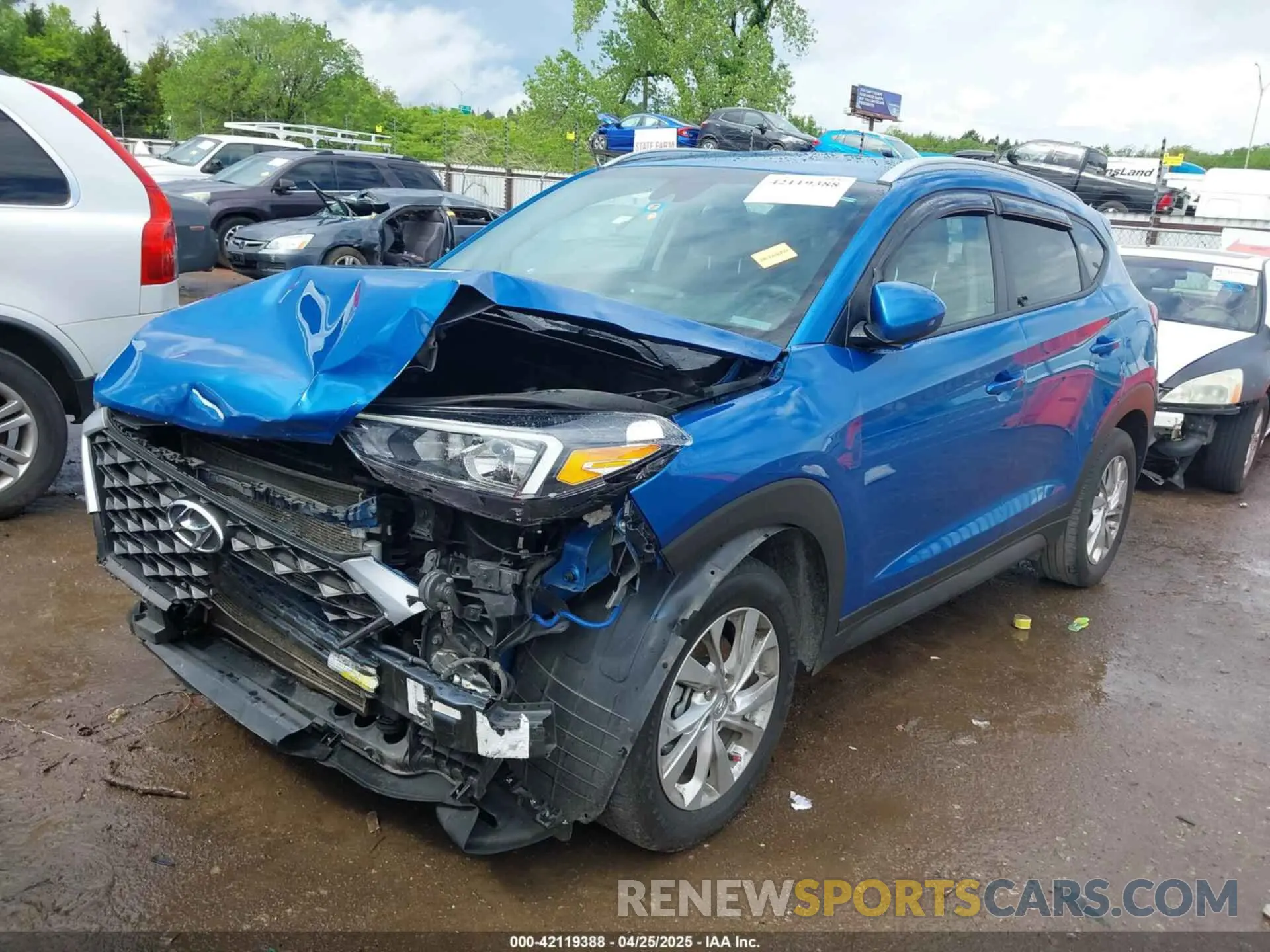 2 Фотография поврежденного автомобиля KM8J33A46KU025569 HYUNDAI TUCSON 2019