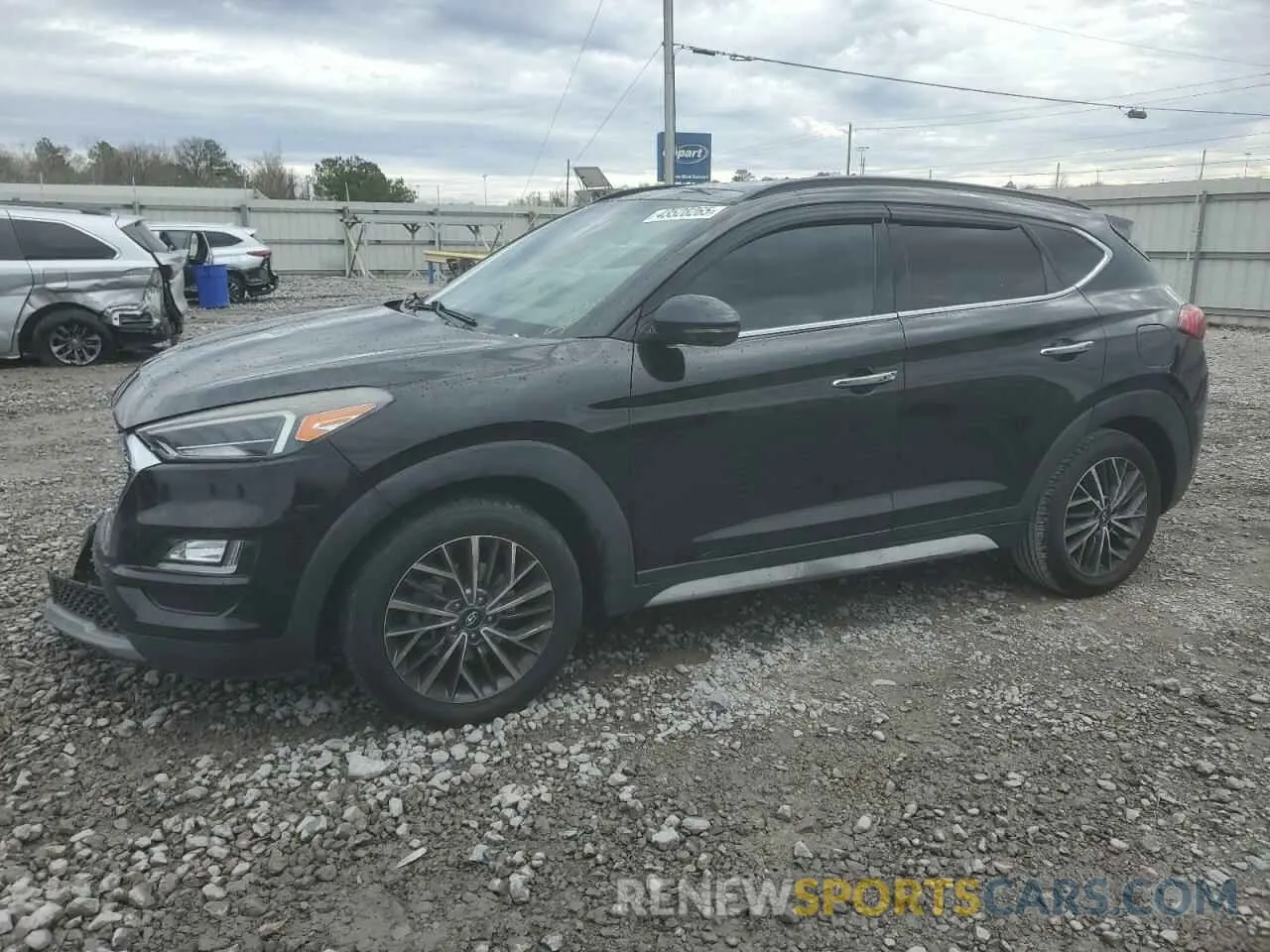 1 Photograph of a damaged car KM8J33AL1KU045395 HYUNDAI TUCSON 2019