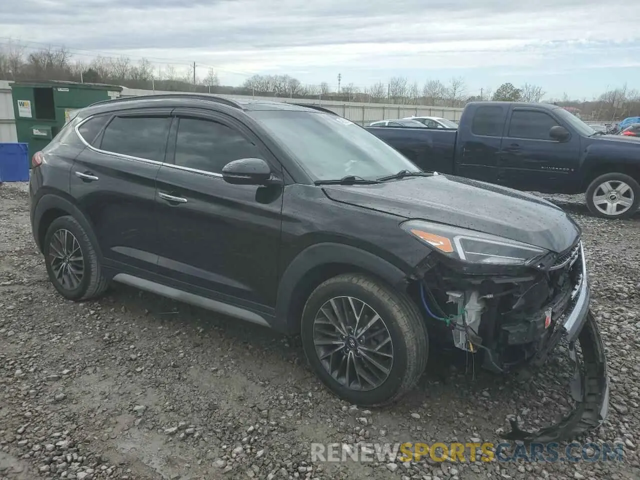 4 Photograph of a damaged car KM8J33AL1KU045395 HYUNDAI TUCSON 2019