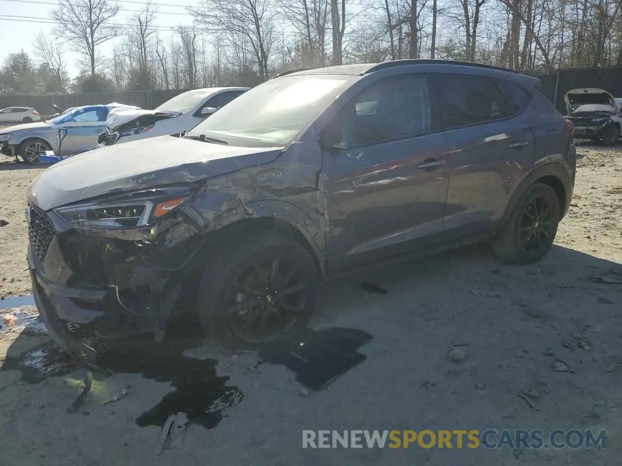 1 Photograph of a damaged car KM8J33AL1KU960411 HYUNDAI TUCSON 2019