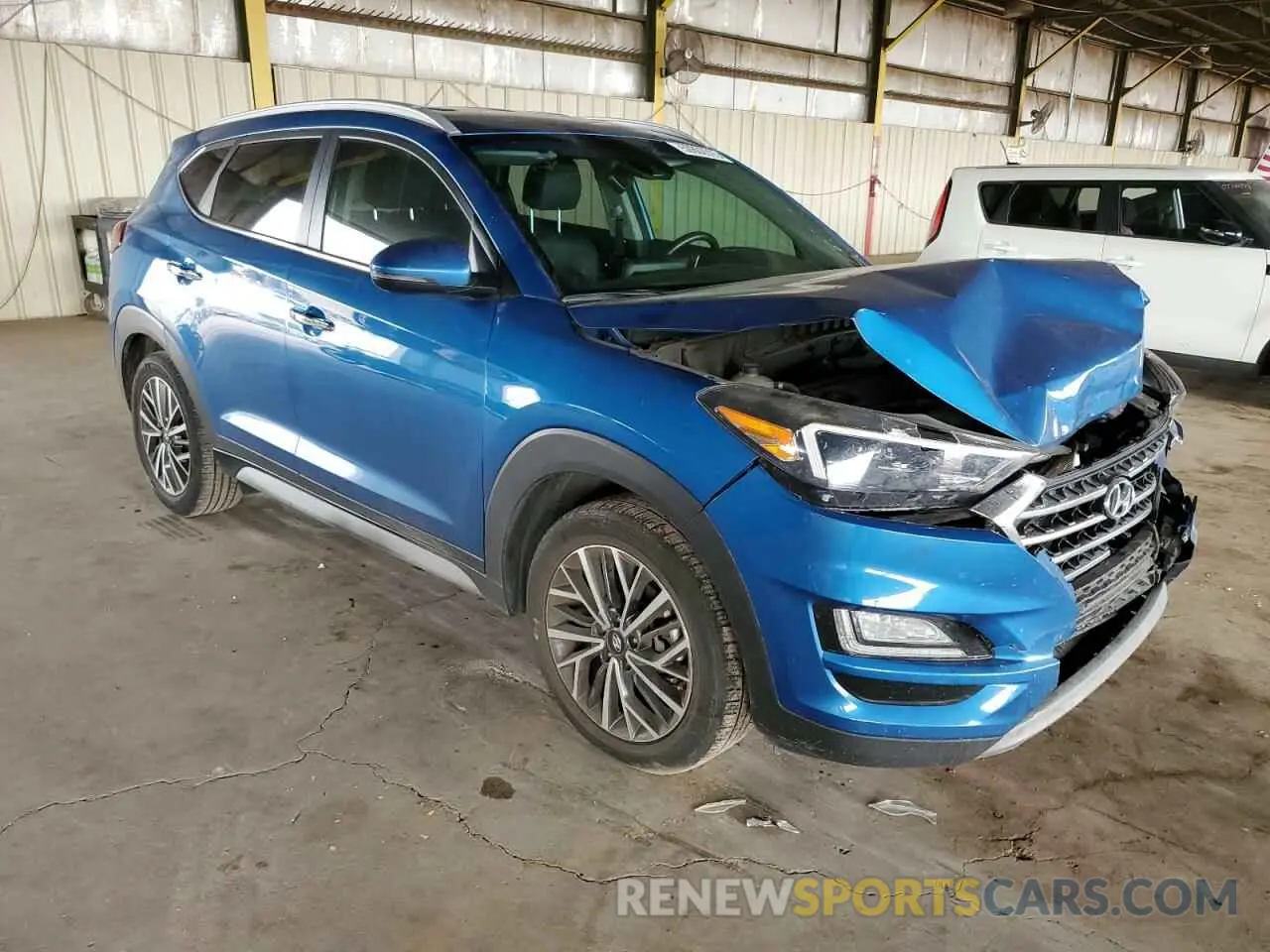 4 Фотография поврежденного автомобиля KM8J33AL9KU012418 HYUNDAI TUCSON 2019