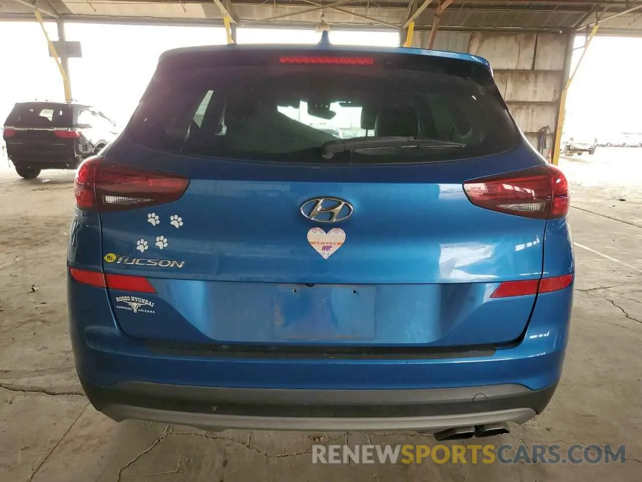 6 Фотография поврежденного автомобиля KM8J33AL9KU012418 HYUNDAI TUCSON 2019