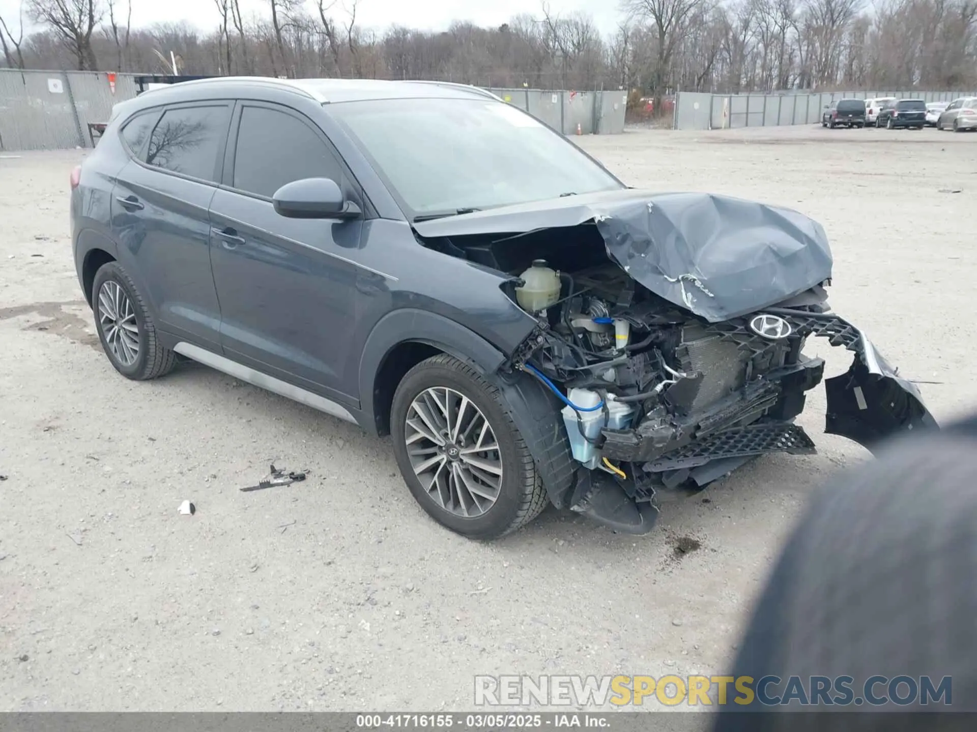 1 Photograph of a damaged car KM8J33AL9KU972838 HYUNDAI TUCSON 2019