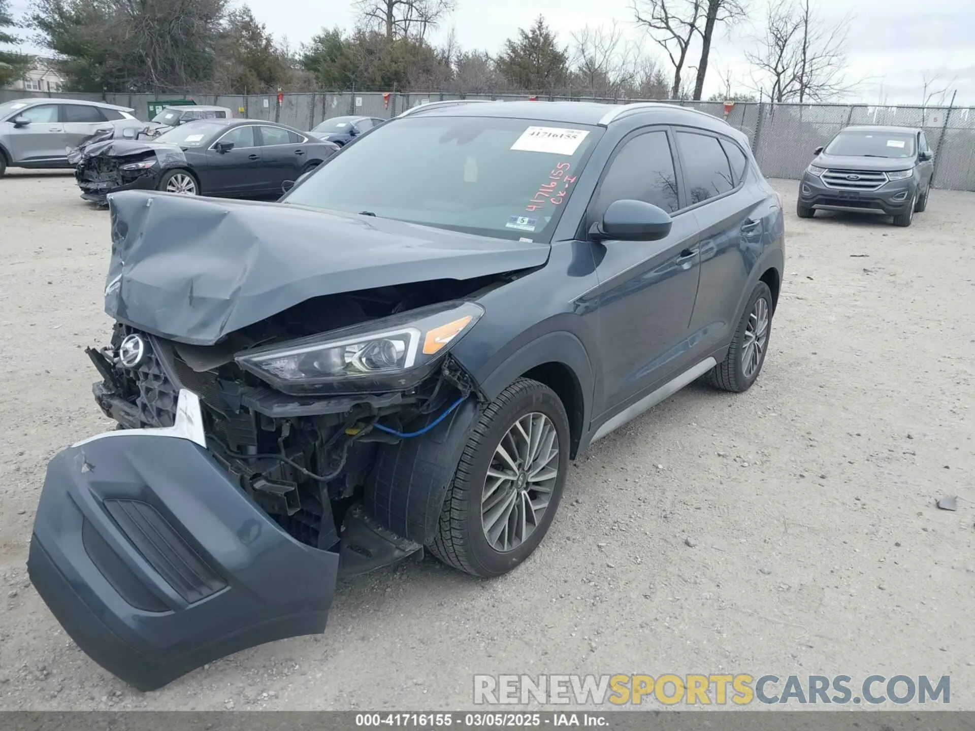 2 Photograph of a damaged car KM8J33AL9KU972838 HYUNDAI TUCSON 2019