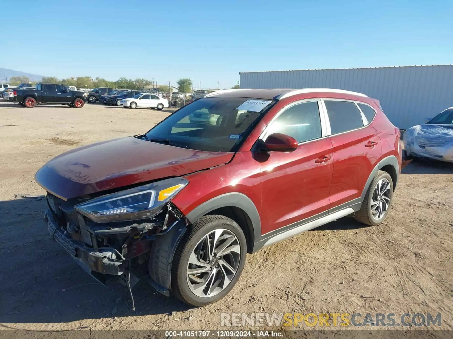 2 Фотография поврежденного автомобиля KM8J33AL9KU981359 HYUNDAI TUCSON 2019