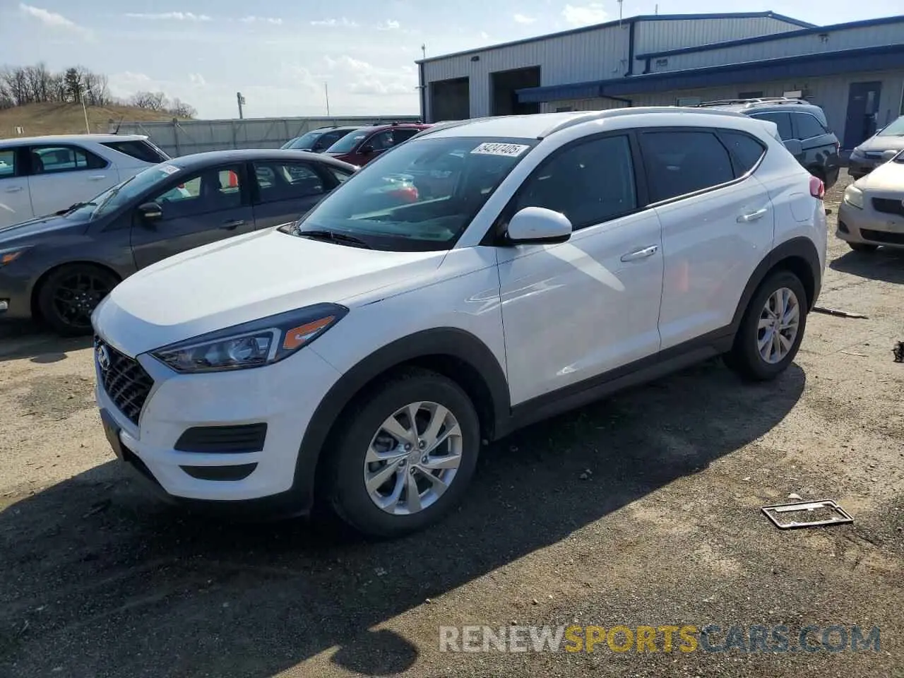 1 Photograph of a damaged car KM8J3CA40KU070717 HYUNDAI TUCSON 2019
