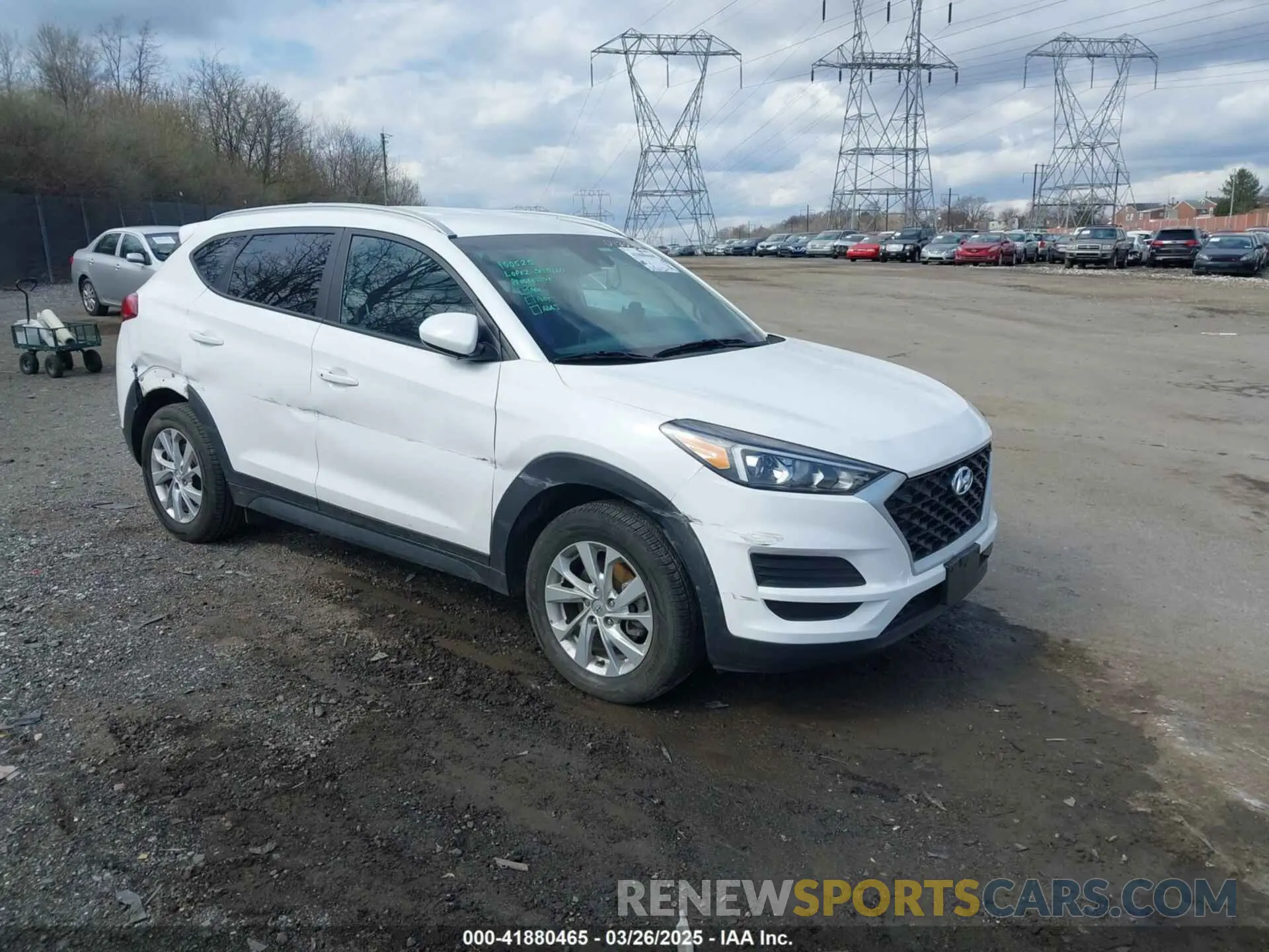 1 Photograph of a damaged car KM8J3CA42KU013032 HYUNDAI TUCSON 2019