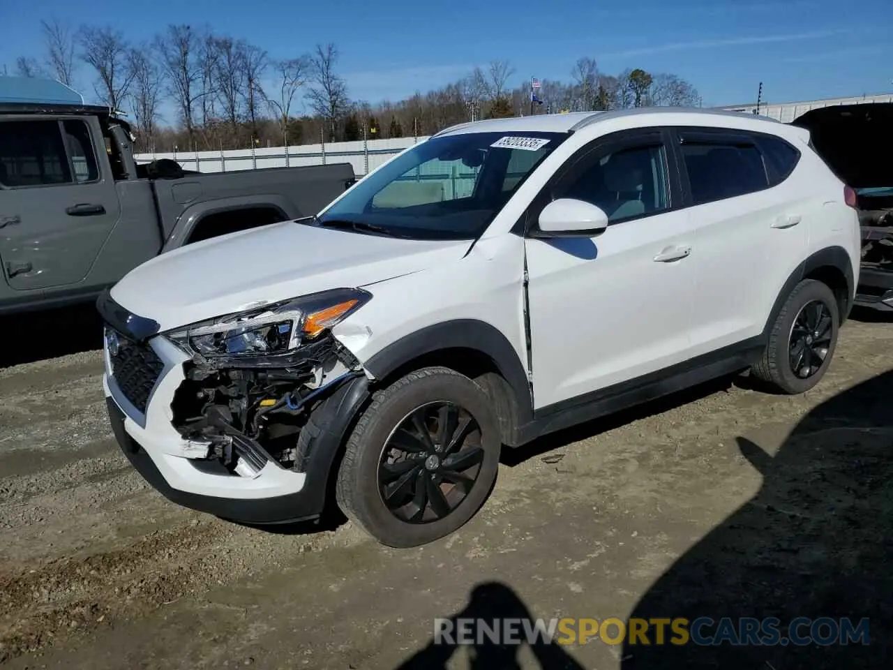 1 Photograph of a damaged car KM8J3CA43KU034309 HYUNDAI TUCSON 2019
