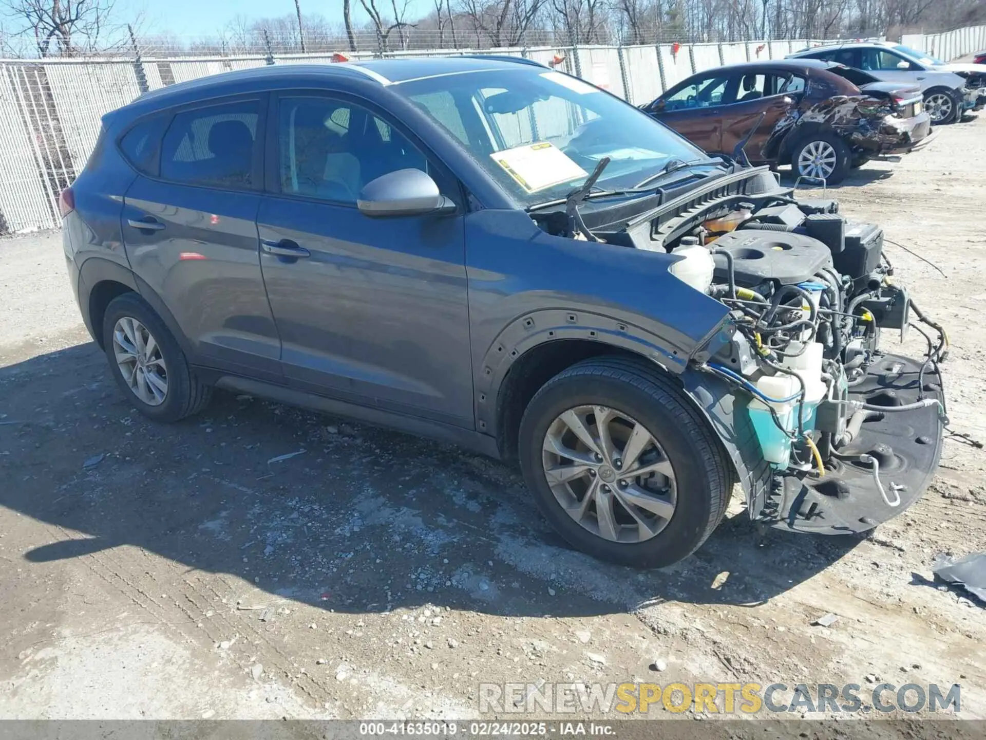 1 Фотография поврежденного автомобиля KM8J3CA43KU075720 HYUNDAI TUCSON 2019
