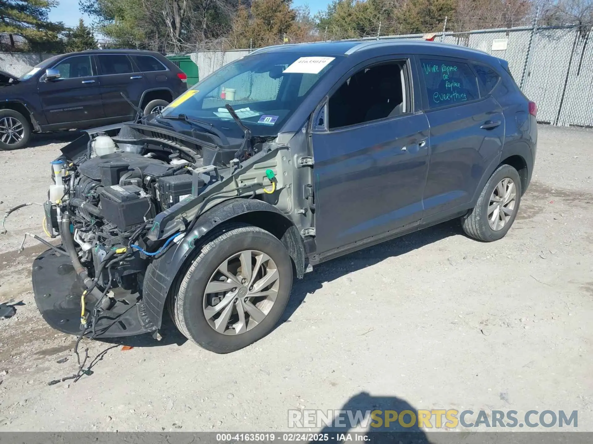 2 Фотография поврежденного автомобиля KM8J3CA43KU075720 HYUNDAI TUCSON 2019