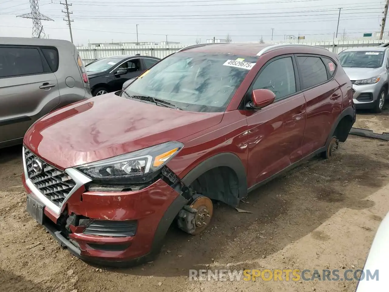1 Фотография поврежденного автомобиля KM8J3CA48KU035343 HYUNDAI TUCSON 2019