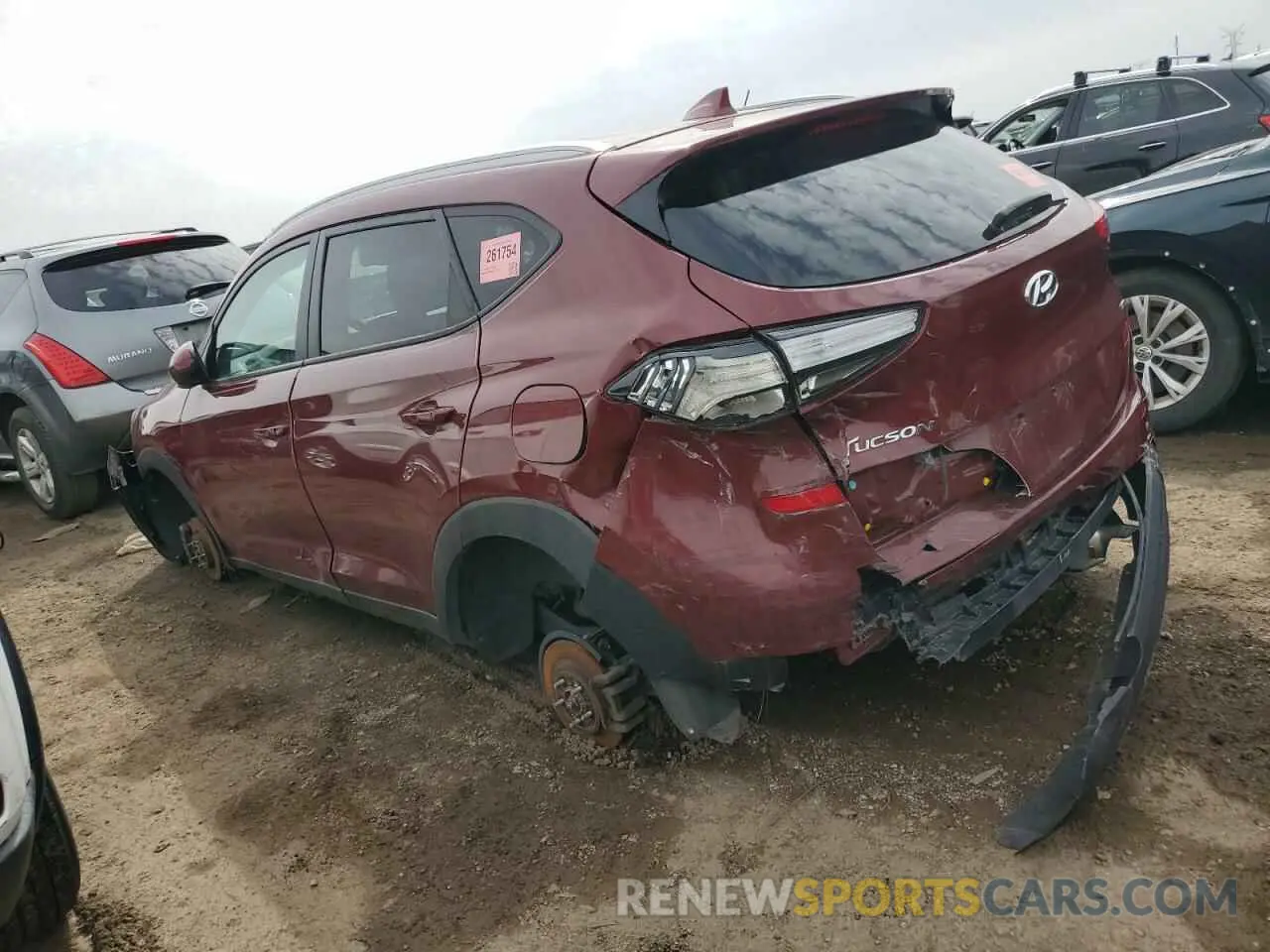 2 Фотография поврежденного автомобиля KM8J3CA48KU035343 HYUNDAI TUCSON 2019