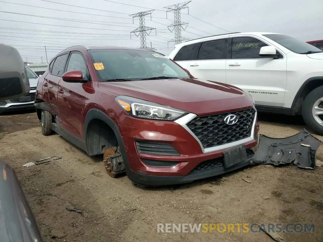 4 Фотография поврежденного автомобиля KM8J3CA48KU035343 HYUNDAI TUCSON 2019