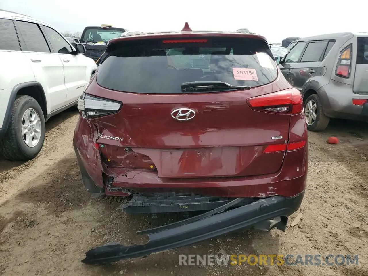 6 Фотография поврежденного автомобиля KM8J3CA48KU035343 HYUNDAI TUCSON 2019