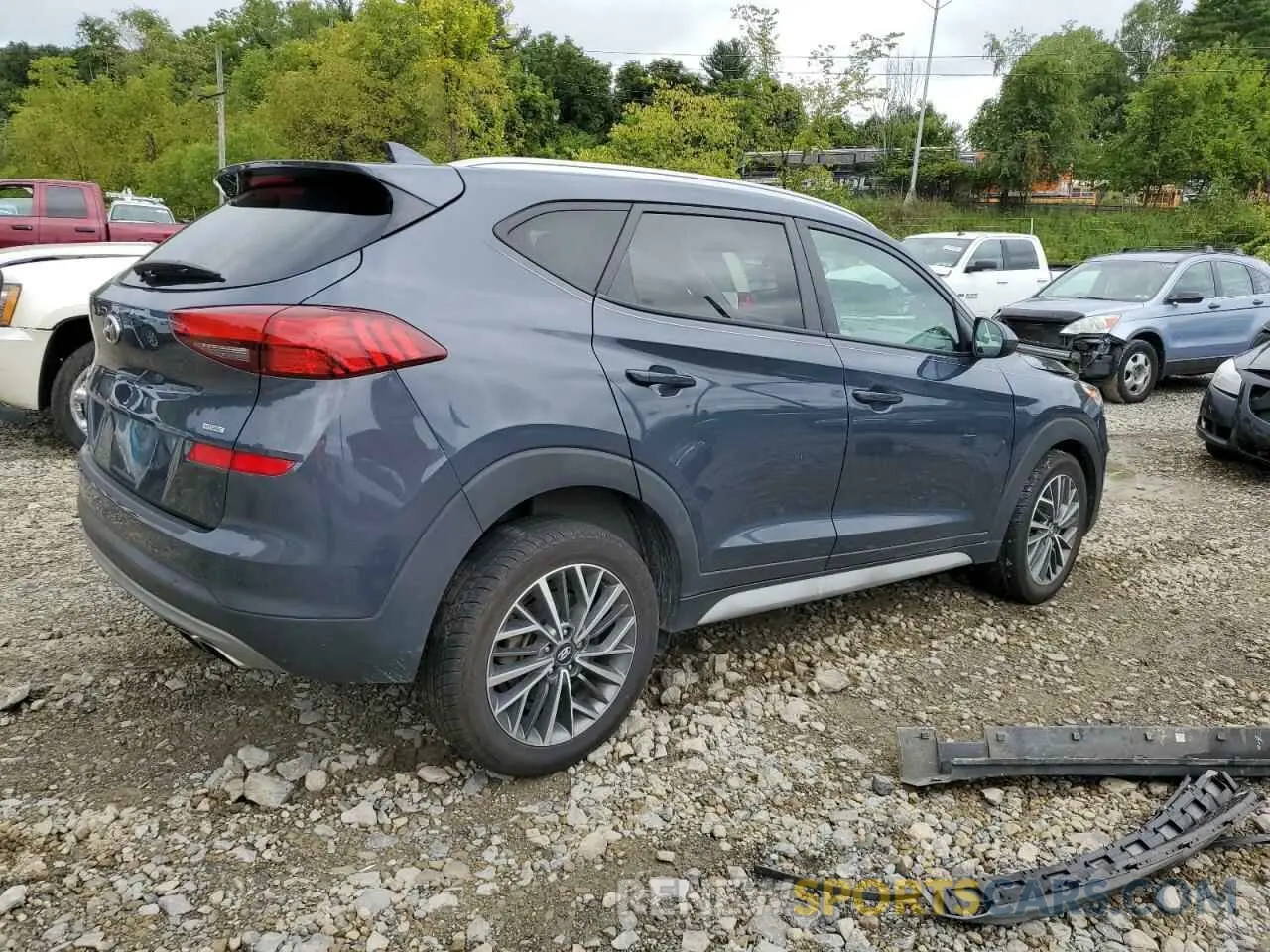 3 Фотография поврежденного автомобиля KM8J3CAL1KU974955 HYUNDAI TUCSON 2019