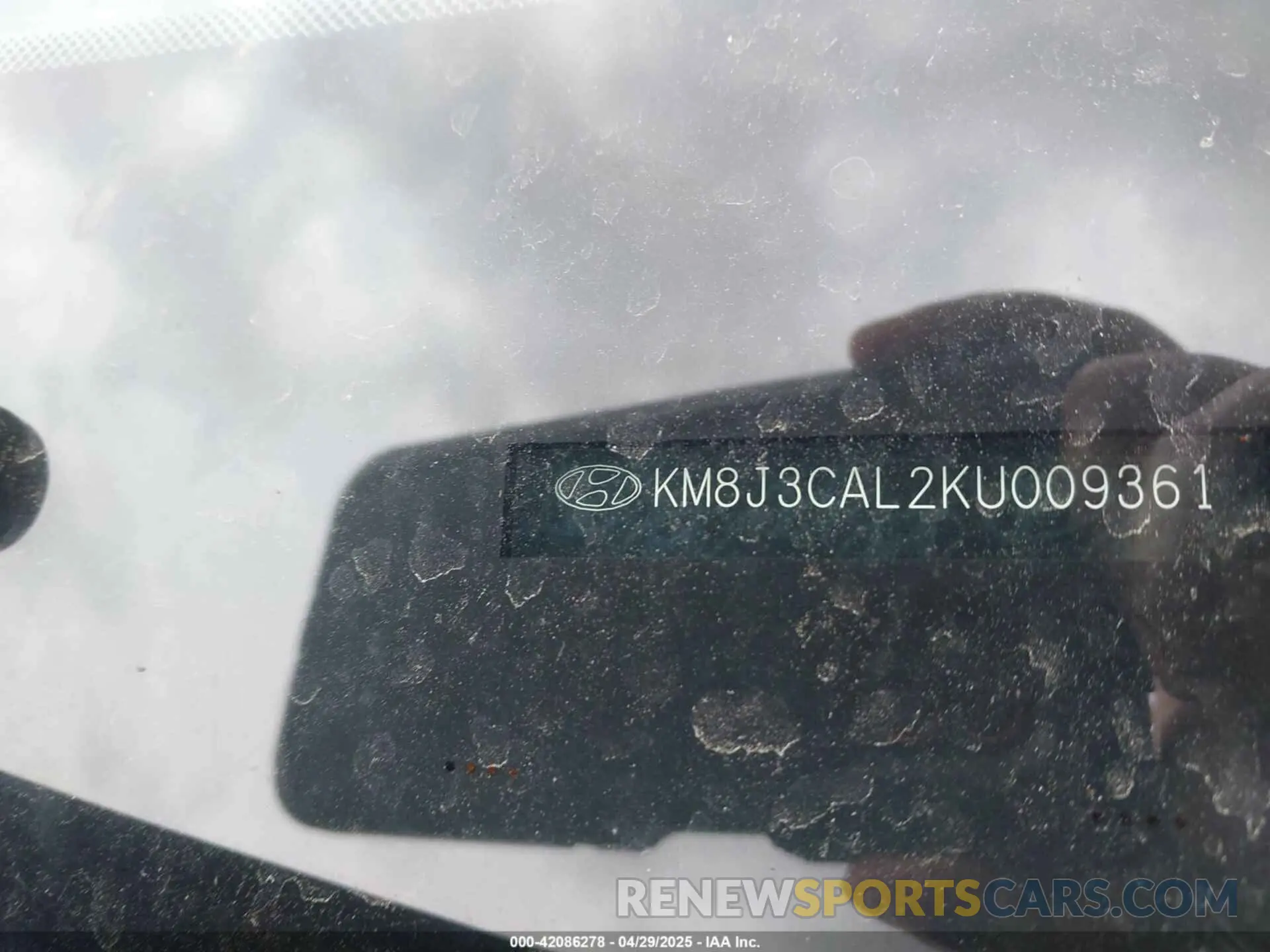 9 Photograph of a damaged car KM8J3CAL2KU009361 HYUNDAI TUCSON 2019