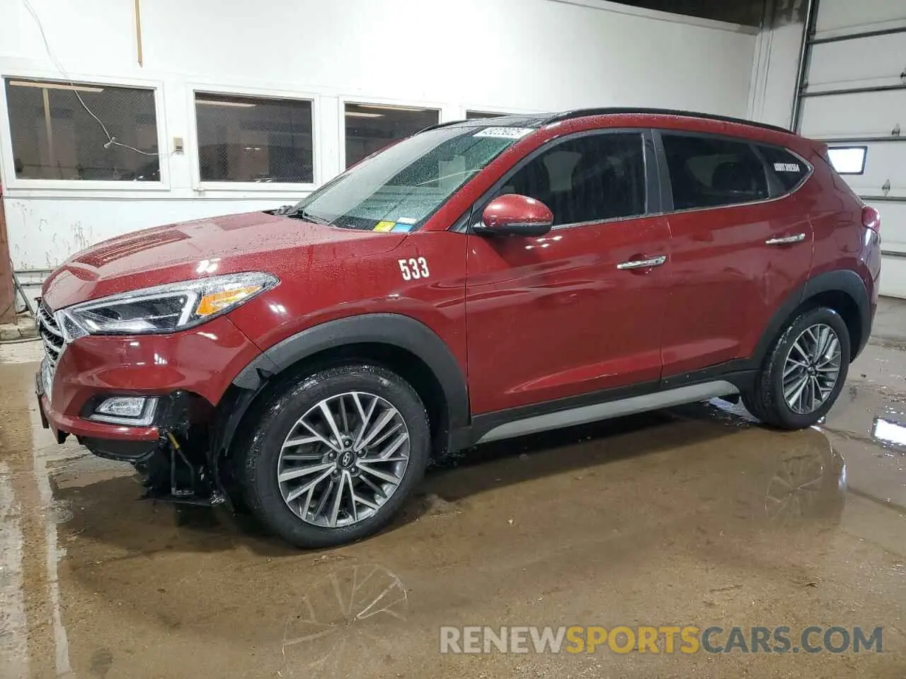 1 Photograph of a damaged car KM8J3CAL3KU010311 HYUNDAI TUCSON 2019
