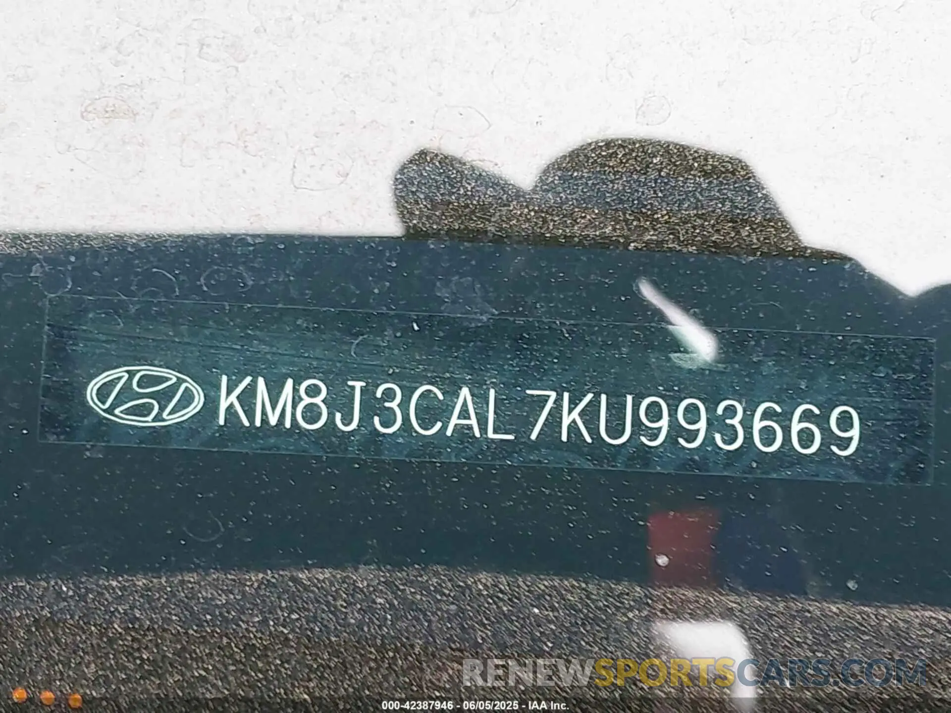 9 Фотография поврежденного автомобиля KM8J3CAL7KU993669 HYUNDAI TUCSON 2019
